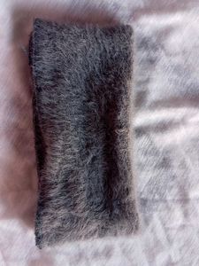 Fluffy Gray Headband bandana