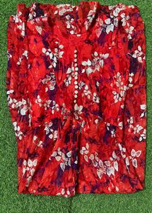 Red Floral Maxi Dress