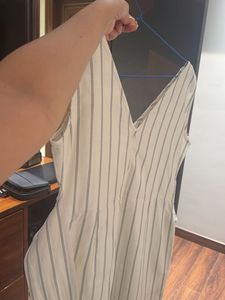 Striped V-Neck Dress