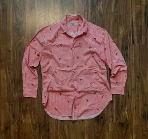 Striped Button-Down Shirt