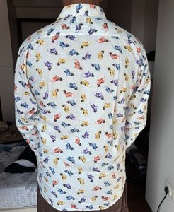 Daniel Bessi Milano Slim Fit Printer Casual Shirt