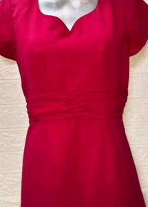 Pink Taylor Stiched Dress
