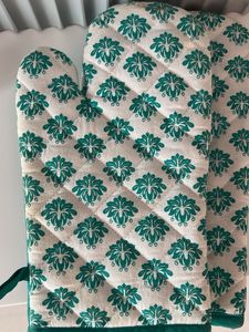 Green Oven Mitts