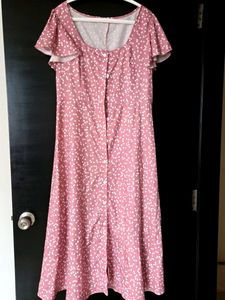 Cute Pink Floral Dress