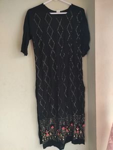 Black Shimmery Kurti