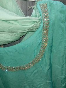 Aqua Embellished Kurti