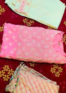 Anarkali Kurti With Palazzo And Dupatta Set | LIMITED OFFER