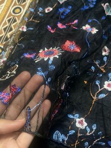 Floral Lace Black Slip Dress