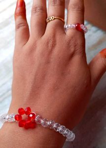 Korean Beads Bracelets And Ring ❤️‍🩹😌