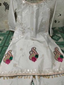 New White Gharara Suit Ne