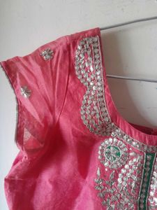 Gorgeous Pink Shiny Kurta❤️