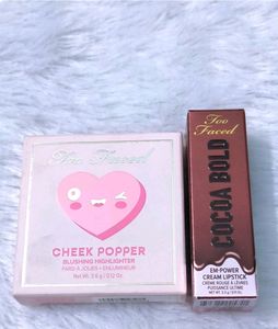 Too Faced Original Lip Stick And Highlighter