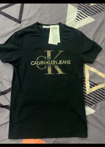 Unisex Clavin Klein Original Black Embossed Tshirt