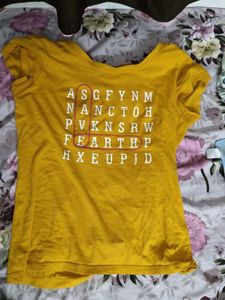 Mustard Graphic Print T-shirt