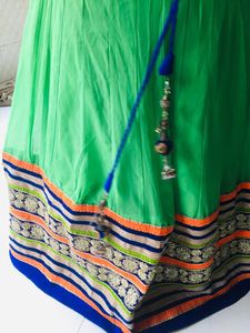 Perrot Green Lhenaga Choli