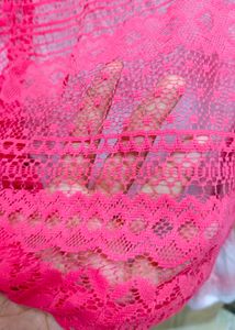Pink Lace Detail Dress 4xl