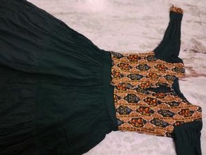 Elegant Green Ethnic Dress