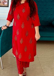 Kurti Pant Set For Women XXL