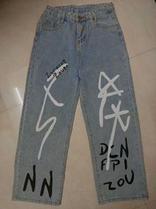 Urbanic Graffiti Motif Jeans