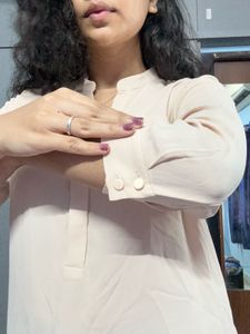 Nude Colour shiffon Formal Top for women.❤️‍🔥