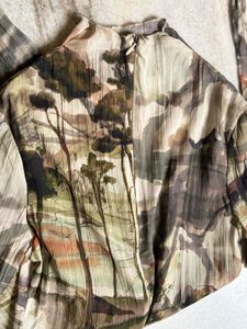 Abstract Print Midi Dress
