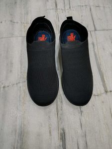 Comfy Black Slip-On Sneakers