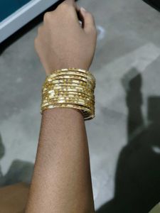 Golden Bangles Set