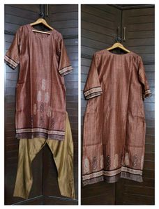 Women Multicolored Printed Cotton Silk Suit Set