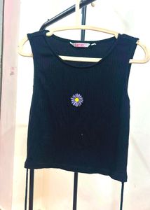 Chic Black Crop Top