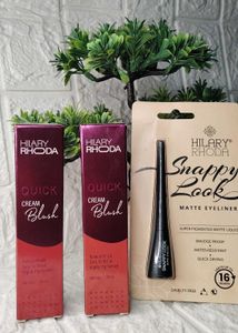 Combo Of Hilary Rhoda Cream Blushes &amp; Eyeliner🌷