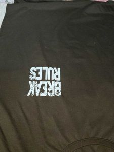 Brown Graphic Print Tee