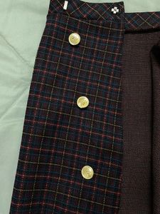 Plaid mini skirt