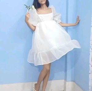 Dreamy White Dress 🤍