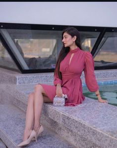 Coral Short Dress