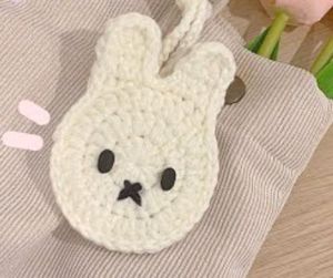 Crochet Miffy Pouch Charm