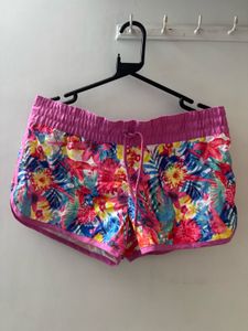 Floral Swim Shorts For Women