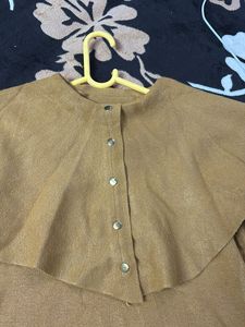 DARK BEIGE WOOLLEN SWEATER