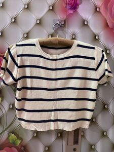 Striped Cropped Top