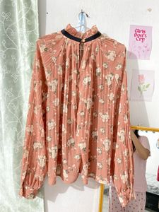 Korean Floral Print Shirt