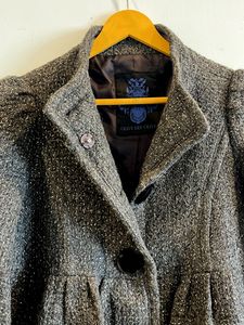 Overcoat with Unique Sleeves and Silhouette