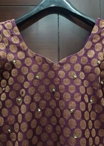 Purple Kurta Set