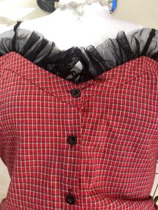 Korean off shoulder top