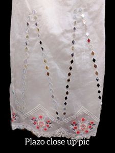 Floral Embroidered Linen Set