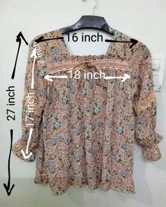 Floral Printed 🌸🌺 Plated Top