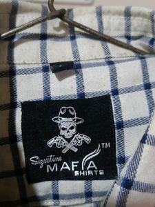 White Check Boyfriend Shirt