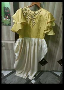 Embroidered Yellow Suit