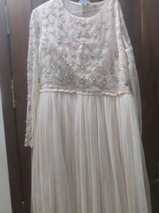 Floral Print Net gown