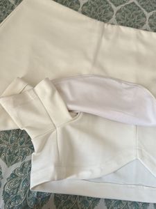 Trendy High waist White Skort