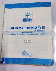 Medicinal Chemistry-III B.pharmacy IV Year II Sem