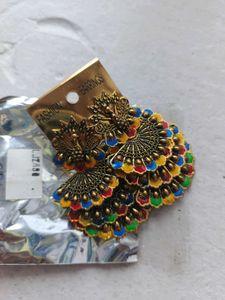 Peacock Inspired Earrings
